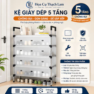 Hỏa Tốc Kệ để giày dép đa năng KHUNG INOX có nắp đậy 7 tầng giá để giày dép có thể xếp chồng