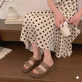 Dép Lê Nữ Quai Ngang Đế Êm Style Hàn Quốc Dép Quai Đôi Hot Trend 2026 Đi Chơi Đi Học Siêu Êm Chống Trơn Trượt