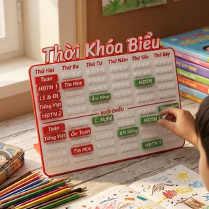 Thời khóa biểu lắp ghép tiện lợi bằng nhựa in 3D