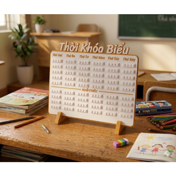 Thời khóa biểu lắp ghép tiện lợi bằng nhựa in 3D