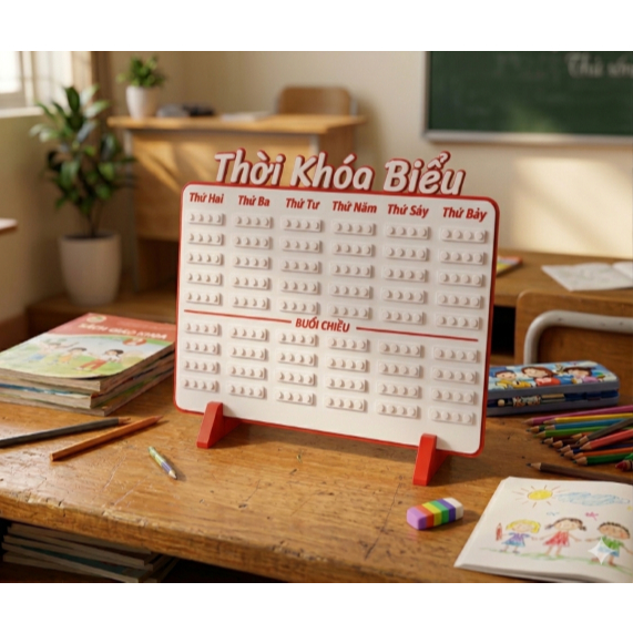 Thời khóa biểu lắp ghép tiện lợi bằng nhựa in 3D