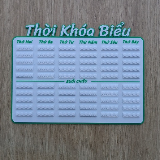 Thời khóa biểu lắp ghép tiện lợi bằng nhựa in 3D