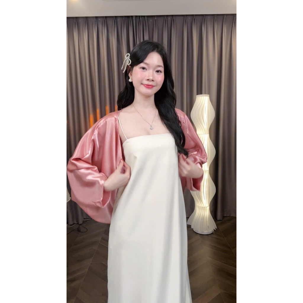 [K.02] (Áo Lẻ) Áo Khoác Lụa Thanh Lịch Sang Trọng Women Top Dress | Tũm Clothing | BigBuy360 - bigbuy360.vn
