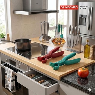 Kẹp bát gia dụng bằng nhựa chống trượt chống bỏng Kẹp khay nướng nhà bếp Kẹp hấp