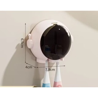 Giá đỡ bàn chải đánh răng PHI HÀNH GIA dán tường hình phi hành gia có nắp đậy tiện lợi