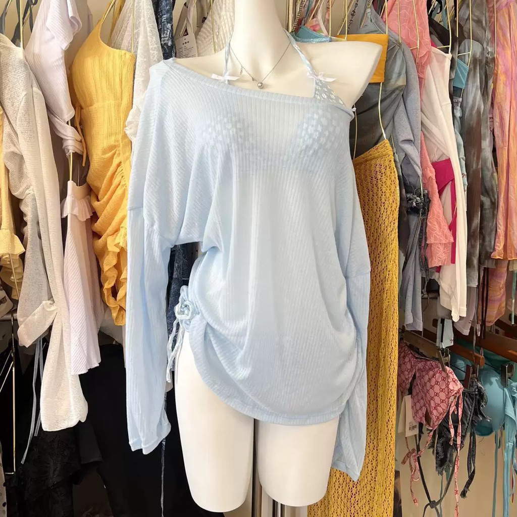 Bikini Nữ 4 Món Kèm Áo Khoác Chống Nắng Form Rộng – Set Đồ Bơi Đi Biển Cao Cấp Phong Cách Resort Sexy Kín Đáo