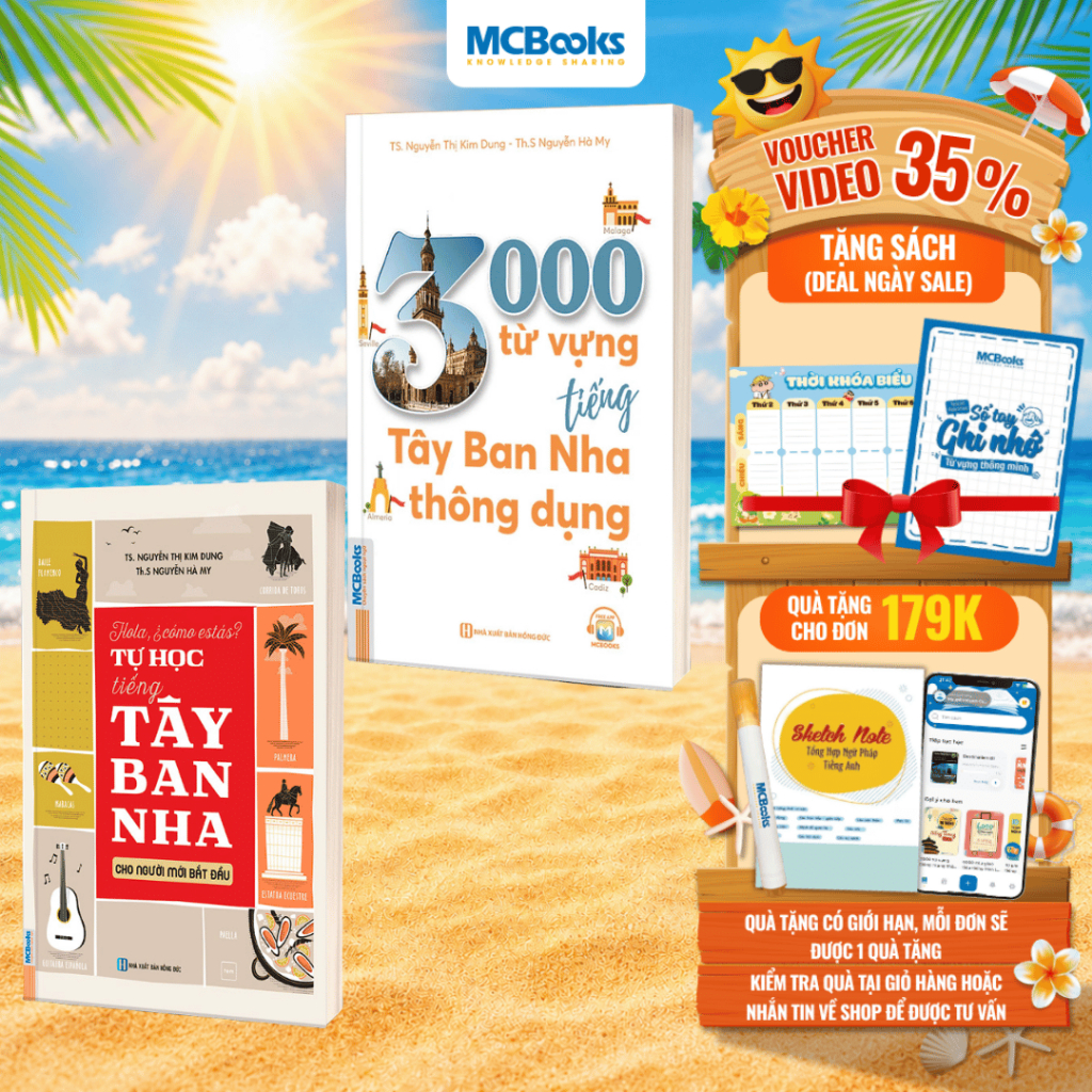 Sách - Combo Tự học tiếng Tây Ban Nha - Dành cho người mới bắt đầu