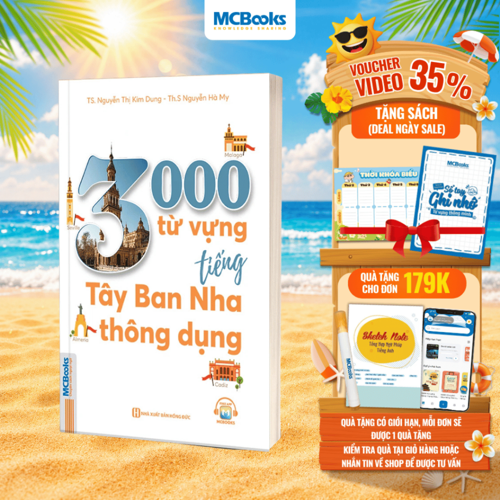 Sách - 3000 Từ Vựng Tiếng Tây Ban Nha Thông Dụng