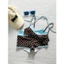 Bikini Nữ Chấm Bi Retro Phối Xanh Baby – Set Đồ Bơi 2 Mảnh Kèm Quần Short Đi Biển Phong Cách Y2K