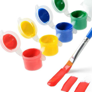 Bộ màu nước cơ bản tô tượng dây 6 ô 3ml tặng 1 cọ dẹt