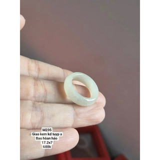 Nhẫn bảng ngọc phỉ thuý Ni 17 + đủ màu có kiểm định tuyp A hoàn hảo