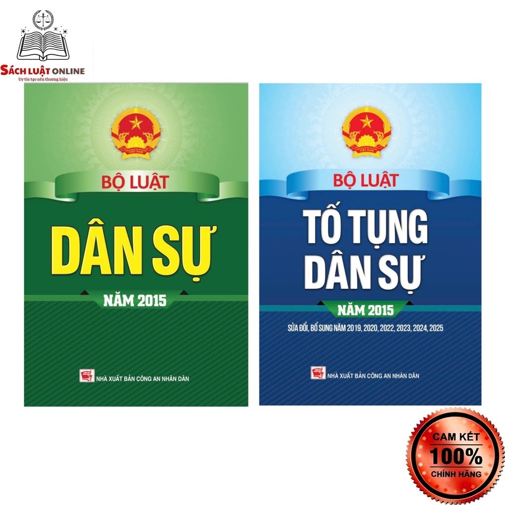 Sách - Combo Bộ luật dân sự và Bộ luật tố tụng dân sự (NXB CAND) New