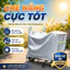 Bạt Phủ Xe Máy Chống Nắng Chống Mưa, TIDY SHOP, Áo Trùm Xe Máy Bạc Phản Quang Dễ Gấp Gọn