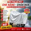 Bạt Phủ Xe Máy Chống Nắng Chống Mưa, TIDY SHOP, Áo Trùm Xe Máy Bạc Phản Quang Dễ Gấp Gọn