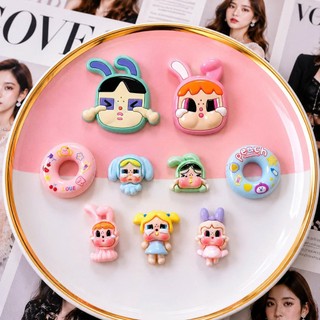 Set Charm Crybaby Phao Bơi Donut Bé Thỏ Khóc Pastel Kawaii Resin DIY Gắn Dép Cute Bunny Peach Siêu Hot 🐰 6 BỘ SIÊU CUTE