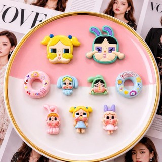Set Charm Crybaby Phao Bơi Donut Bé Thỏ Khóc Pastel Kawaii Resin DIY Gắn Dép Cute Bunny Peach Siêu Hot 🐰 6 BỘ SIÊU CUTE
