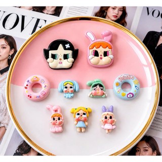 Set Charm Crybaby Phao Bơi Donut Bé Thỏ Khóc Pastel Kawaii Resin DIY Gắn Dép Cute Bunny Peach Siêu Hot 🐰 6 BỘ SIÊU CUTE