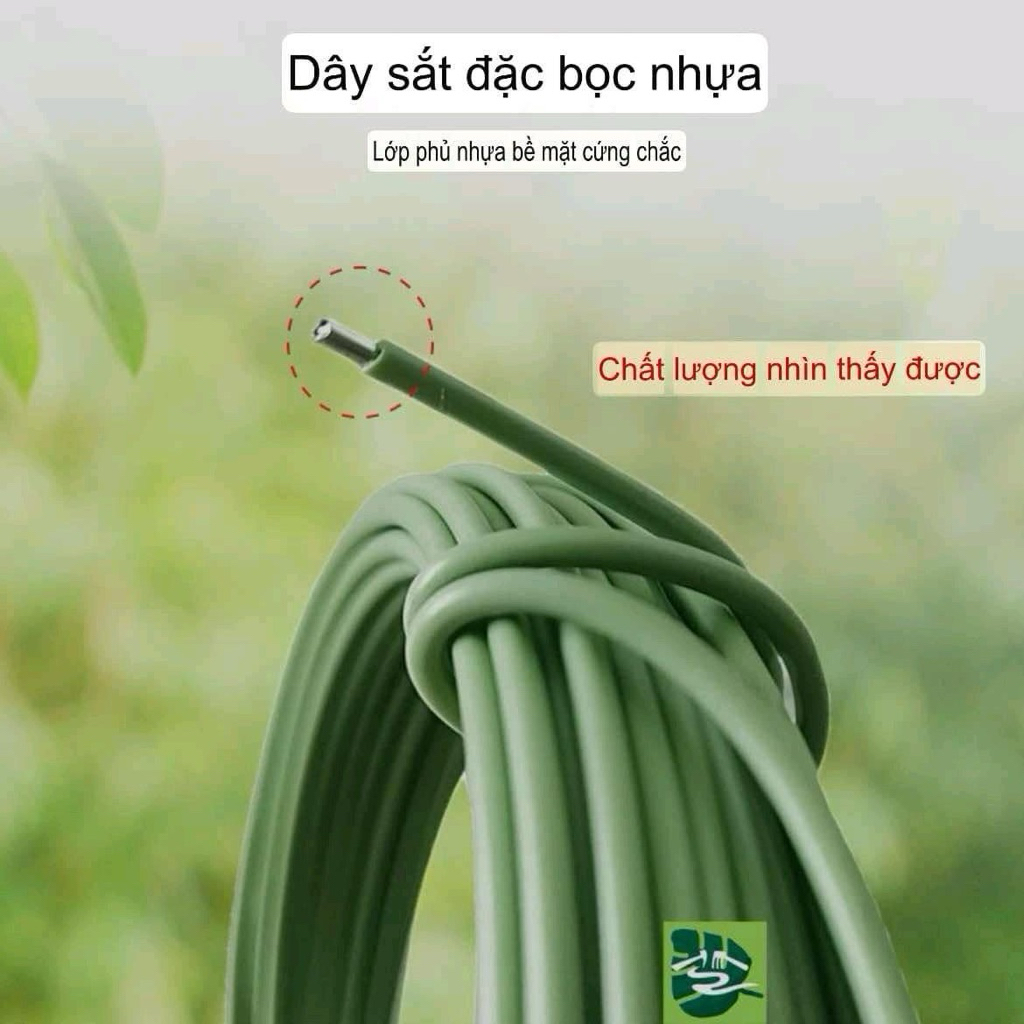 Dây thép bọc nhựa đường kính 2,5mm dùng uốn cây cảnh làm bonsai