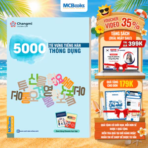 Sách - 5000 Từ Vựng Tiếng Hàn Thông Dụng - MCBooks