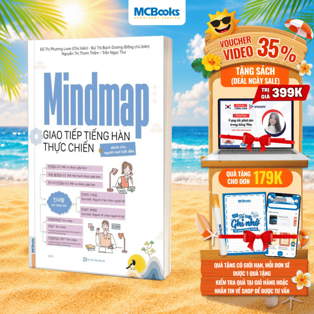 Sách - Mindmap Giao Tiếp Tiếng Hàn Thực Chiến Cho Người Mới Bắt Đầu