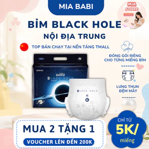 Tã/Bỉm BLACK HOLE cao cấp (Siêu mềm, siêu thấm hút, chống hăm, khử mùi) cho bé