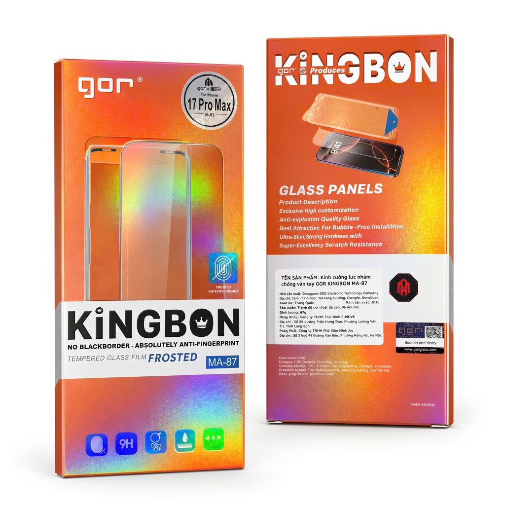 (MA-87) Kính cường lực không viền đen chống vân chống chói kèm khung tự dán dành cho ip 13/14/15/16/17/plus/pro/promax