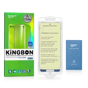 Kính Cường Lực Chống Ánh Sáng Xanh - Chống Mỏi Mắt Kèm Khung Dán Tiện Lợi Cho IP 13/14/15/16/17/pro/max/plus/air