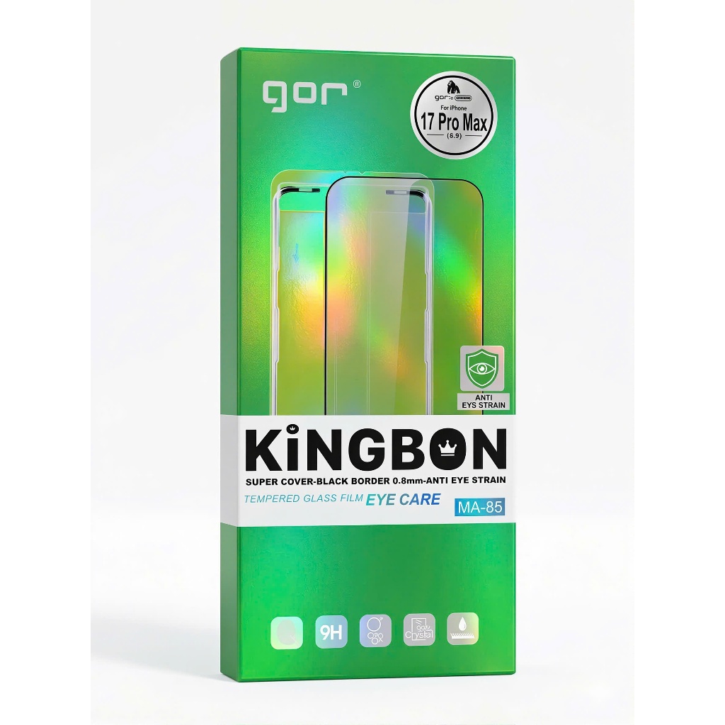 (MA-85) Kính Cường Lực Chống Ánh Sáng Xanh - Chống Mỏi Mắt Kèm Khung Dán Tiện Lợi Cho IP 13/14/15/16/17/pro/max/plus/air