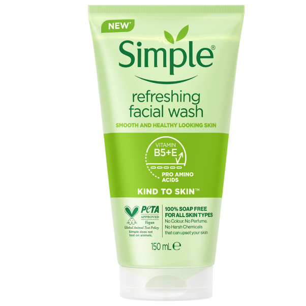 Sữa Rửa Mặt Dịu Nhẹ Cho Da Nhạy Cảm Simple Kind To Skin Refreshing Facial Wash 150ml