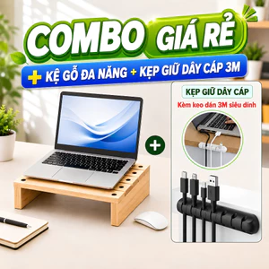 – Ghế Gỗ Kê Chân Văn Phòng & Laptop- Vòm Decor-Hỗ Trợ Tư Thế Ngồi chuẩn ERGO - Kèm Kẹp Dây Cáp Gọn Gàng