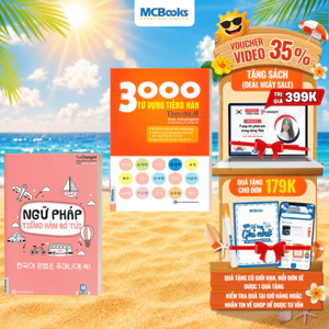 Sách - Combo Ngữ Pháp Tiếng Hàn Bỏ Túi Giải Thích Chi Tiết Và 3000 Từ Vựng Tiếng Hàn Theo Chủ Đề - Học Kèm App Online