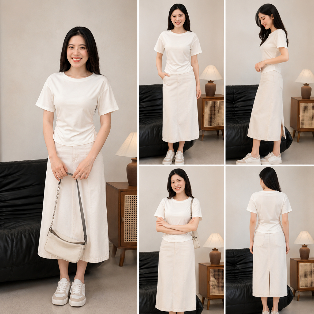 [A29-MẪU MỚI MÙA HÈ ] Áo Thun nữ Basic Cổ Tròn Nhún Eo Bi.posilá chất vải thun cotton borip lạnh mềm mịn mát mẻ