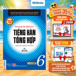 Sách - Giáo Trình Tiếng Hàn Tổng Hợp Cao Cấp 6 – Bản Đen Trắng
