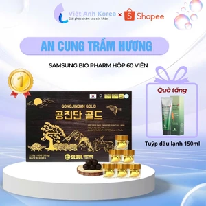 An cung trầm hương Gongjindan Gold hộp 60 viên Hàn Quốc hỗ trợ tuần hoàn não chăm sóc sức khỏe