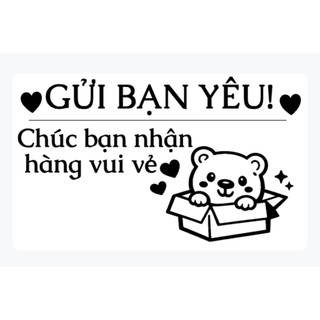 Set 150 tem Sticker cảm ơn, ship hàng cute 5x3cm