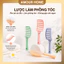 Lược Chải Tóc Gỡ Rối Bán Nguyệt Cao Cấp – Lược Massage Da Đầu, Tạo Phồng Khi Sấy, Giảm Rụng Tóc