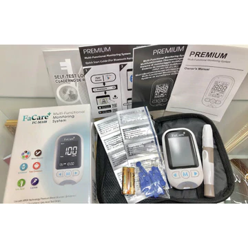Máy đo Đường huyết, Mỡ máu, AxitUric 5 trong 1 Facare FC-M168 (TD-4216) bluetooth bảo hành trọn đời