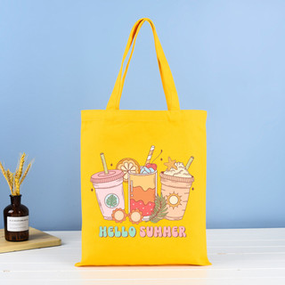 Túi Vải Canvas  Gấu Lớn Túi Tote Đi Học Dạo Phố Dễ Thương MEILI STORE