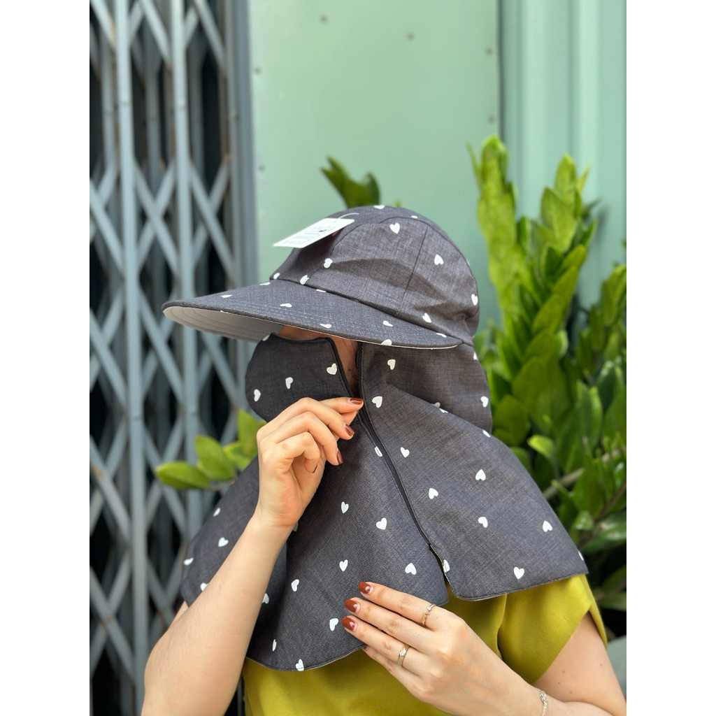 Nón Mũ Chống Nắng Vành To Thoáng Mát Cho Nữ, Miếng Dán/ Dây Kéo Thời trang