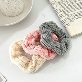 Dây Buộc Tóc Scrunchies Len Nhiều Màu Chồi accessories Phong Cách Hàn Quốc Cho Bạn Gái K429