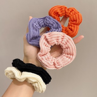 Dây Buộc Tóc Scrunchies Len Nhiều Màu Chồi accessories Phong Cách Hàn Quốc Cho Bạn Gái K429