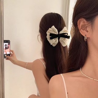 Kẹp tóc nơ ren tiểu thư nhẹ nhàng phong cách hàn quốc Y055