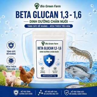 1kg Beta Glucan 1,3 - 1,6 Dinh Dưỡng Bổ Sung Chăn Nuôi Tăng Sức Đề Kháng Kích Thích Tiêu Hóa