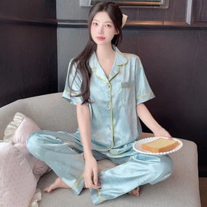 set bộ ngủ lụa Pyjama