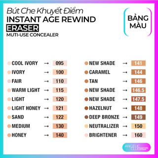 Bút Che Khuyết Điểm, Kem Che Khuyết Điểm Đa Năng Instant Age Rewind Eraser Multi-use Concealer Maybelline 6ml.