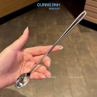Thìa Cafe SUS INOX 304 Cao Cấp T2 20cm | Muỗng Cà Phê Dùng Trong Pha Chế, Sinh Tố, Nước Ép, Cocktail