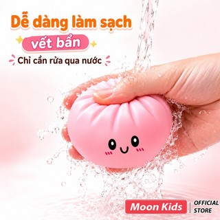 Đồ Chơi Cầu Vồng Lấp Lánh Bánh Bao Slime Di Động Giảm Căng Thẳng, Đồ Chơi Quà Tặng