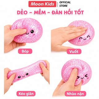 Đồ Chơi Cầu Vồng Lấp Lánh Bánh Bao Slime Di Động Giảm Căng Thẳng, Đồ Chơi Quà Tặng