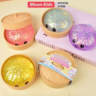 Đồ Chơi Cầu Vồng Lấp Lánh Bánh Bao Slime Di Động Giảm Căng Thẳng, Đồ Chơi Quà Tặng
