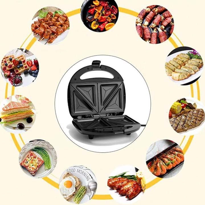 Máy nướng bánh DORON 750W tam giác, làm nóng nhanh, an toàn, dễ sử dùng